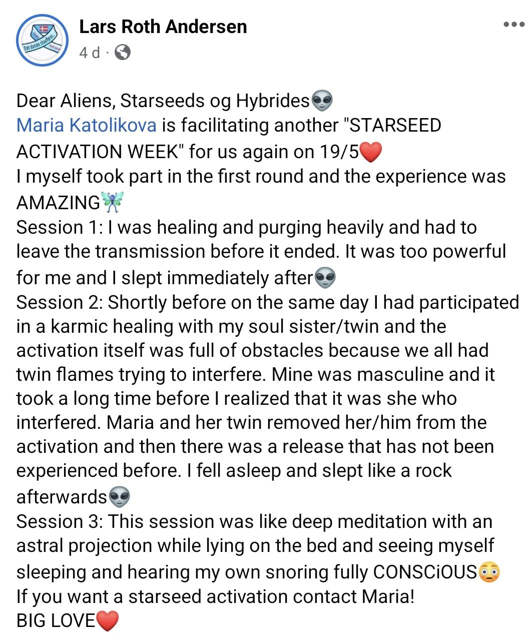 Lars starseed activation