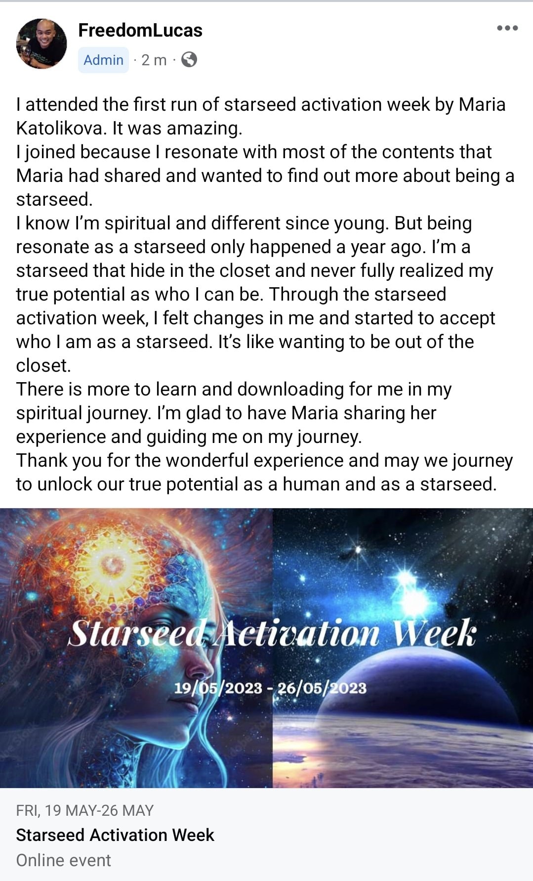 Lucas starseed activation