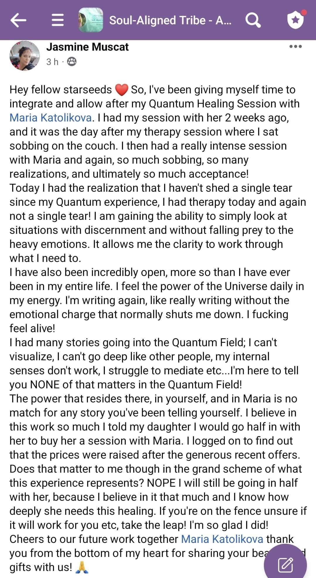 Jasmine Muscat Quantum Healing